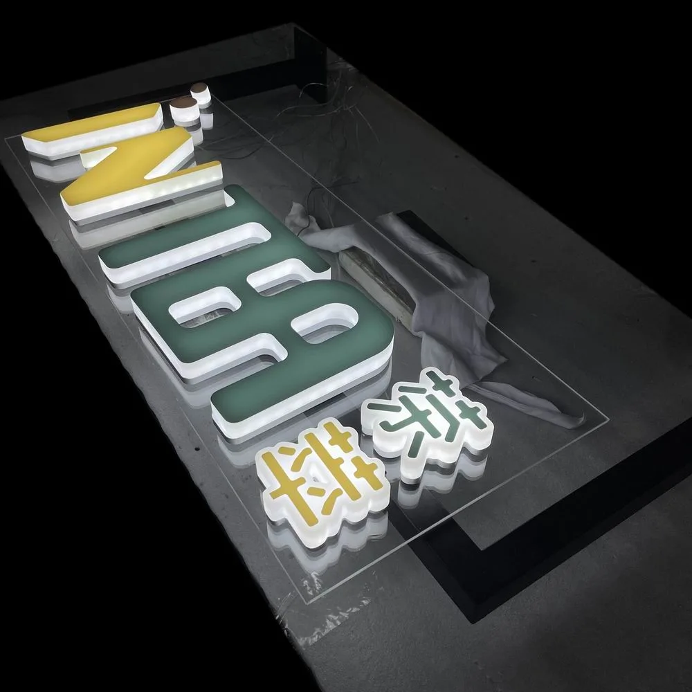 Customized Size Hanging Whole Lit LED Advertising Acrylic Sign Board