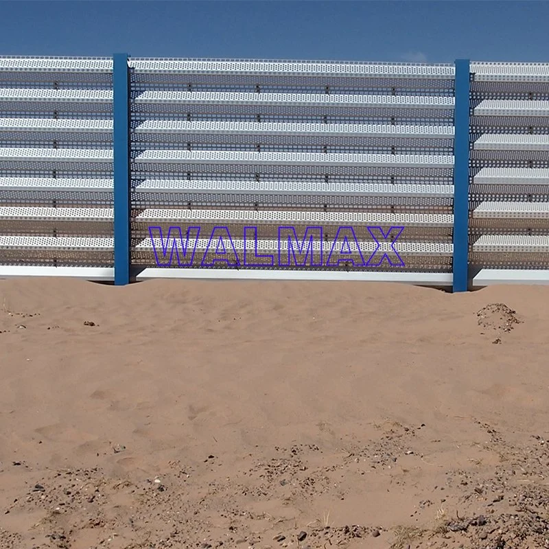 WBF045 Railway Highway Traffic Saftey Perforated Steel Panel Sandproof Fence