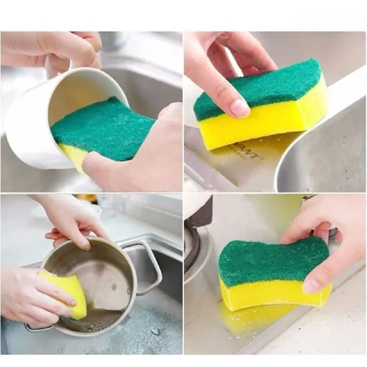 Kitchen Scrubber Pad Cleaning Scouring Sponge Pads Scourer Sponges