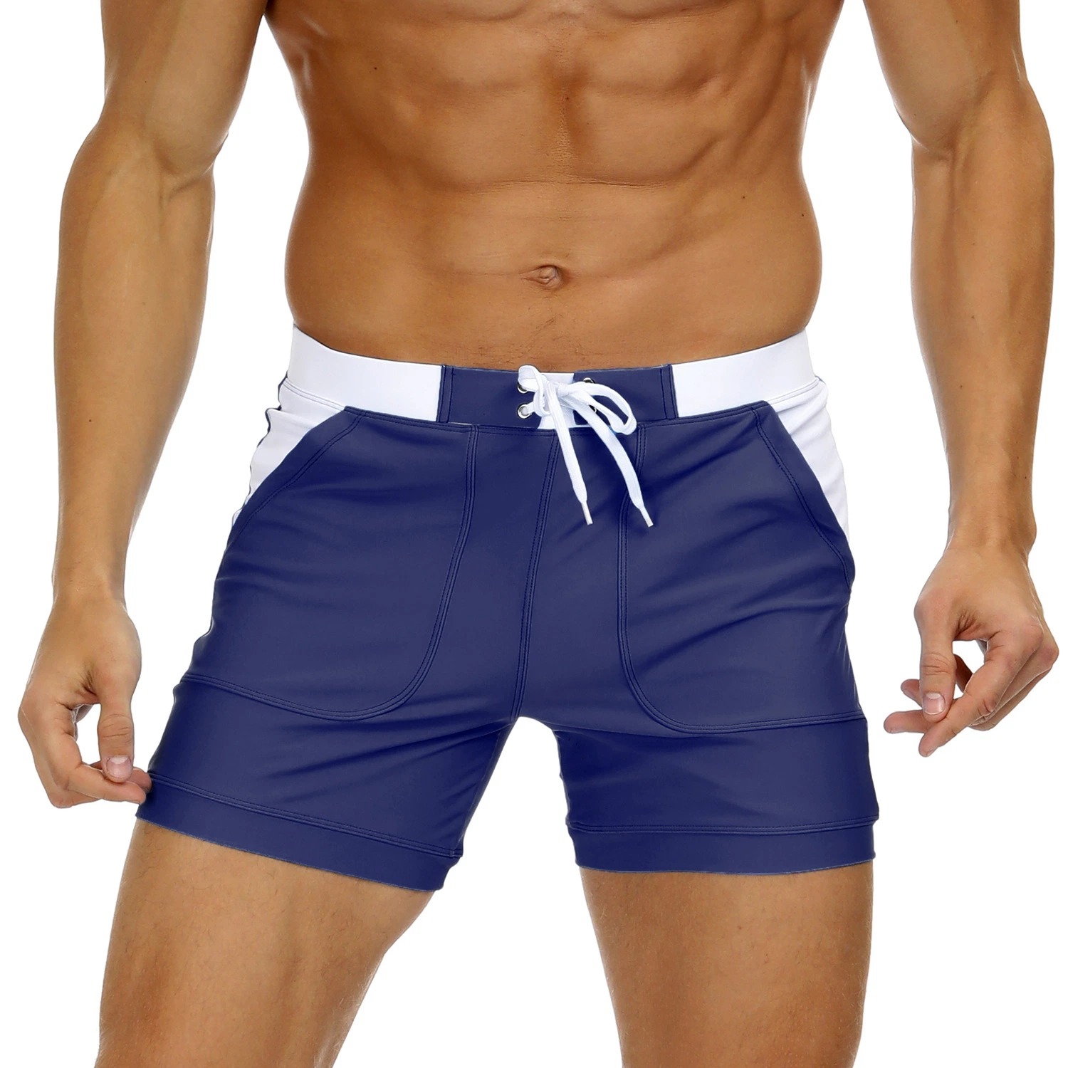 Cordão de placa de Natação Shorts Custom Mens nadar curtos troncos nadar Casual