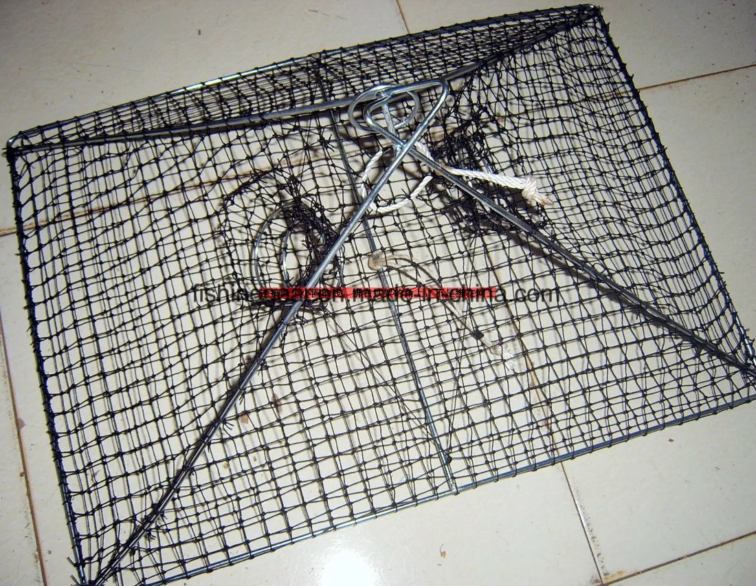 70cmx70cm el bastidor de acero de galvanoplastia Yabby redes para pescar aborda