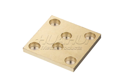 Square Brass Electric Machining Parts Pipe and Fittings