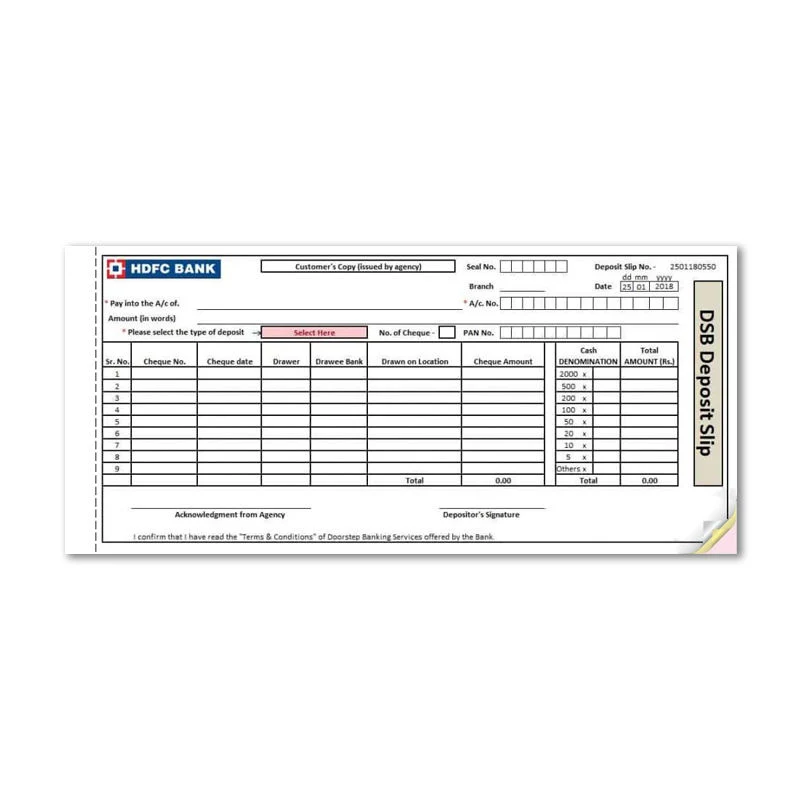 OEM / ODM Custom Restaurant Guest Check Buch Druck-und Design-Service Von NCR Carbonless Paper