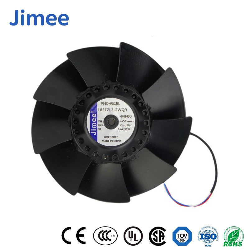 Jimee Motor Wholesale/Supplier Didw Centrifugal Blower China Turbo Blower Factory Stainless Steel Blade Material Jm8038b1hl 80*80*38mm AC Axial Blowers