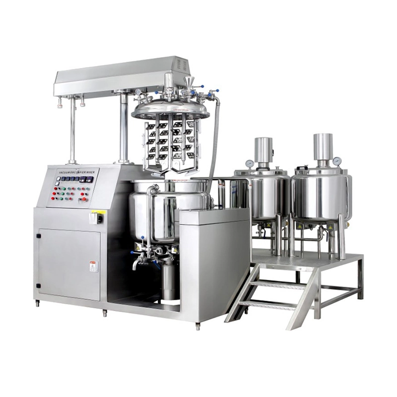 Factory Direct Customized 300L 500L Vacuum Homogenizer Emulsifier Cosmetic Face Cream Mixer Machine