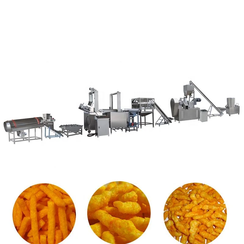 Aderezos aperitivos fritos de maíz/máquina Puff Saborizante de alimentos máquina