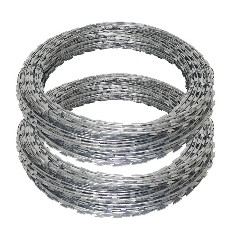 Military Use Stainless Steel Barbed Tape Industry Bto-22 Concertina Razor Wire