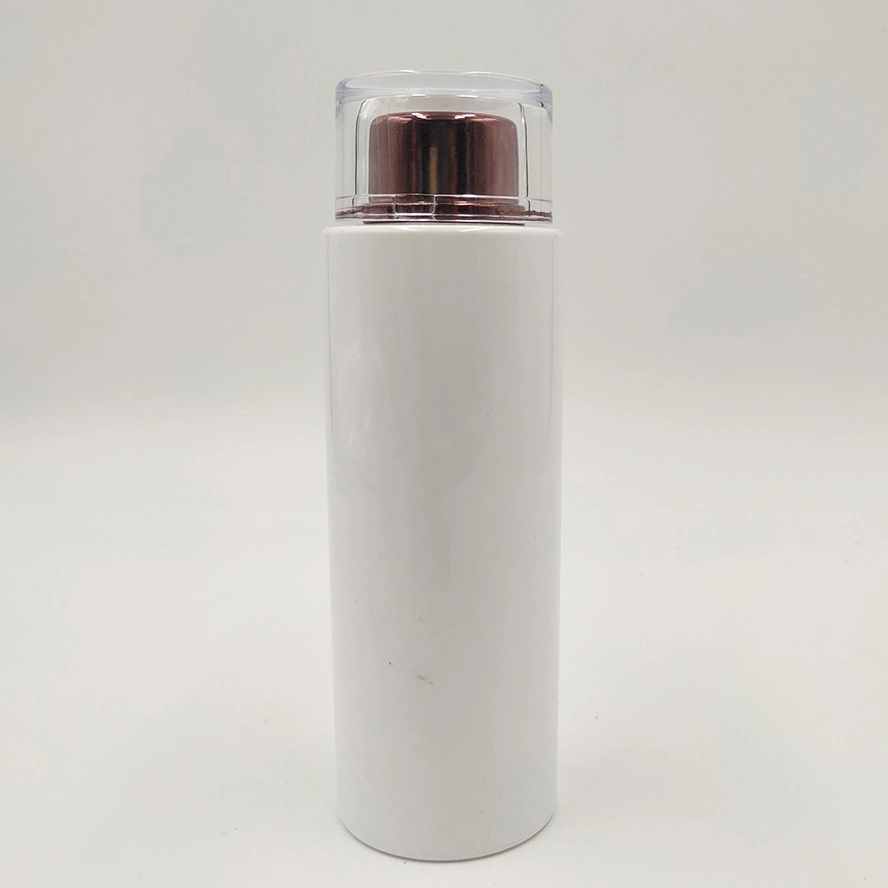 200ml Cylinder Pet Plastic Cosmetic Container with Double Wall Cap