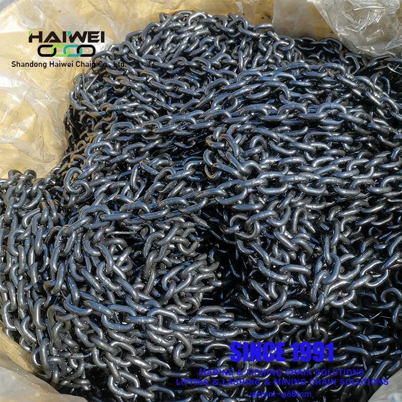 High Test High Strength 20mn2 Black Painted 11*43/14*50/14*42 Hatch Cover Chains with Stable Quality