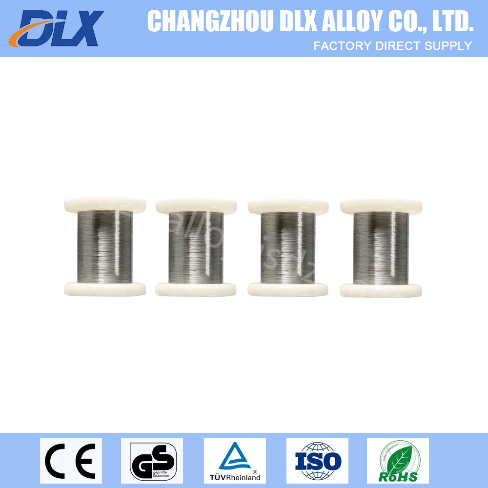 Aleación de resistencia eléctrica Ni90 Ni80 Ni60 Ni35 Ni30 nichrome 90 Cable de calentamiento Clapton fundido