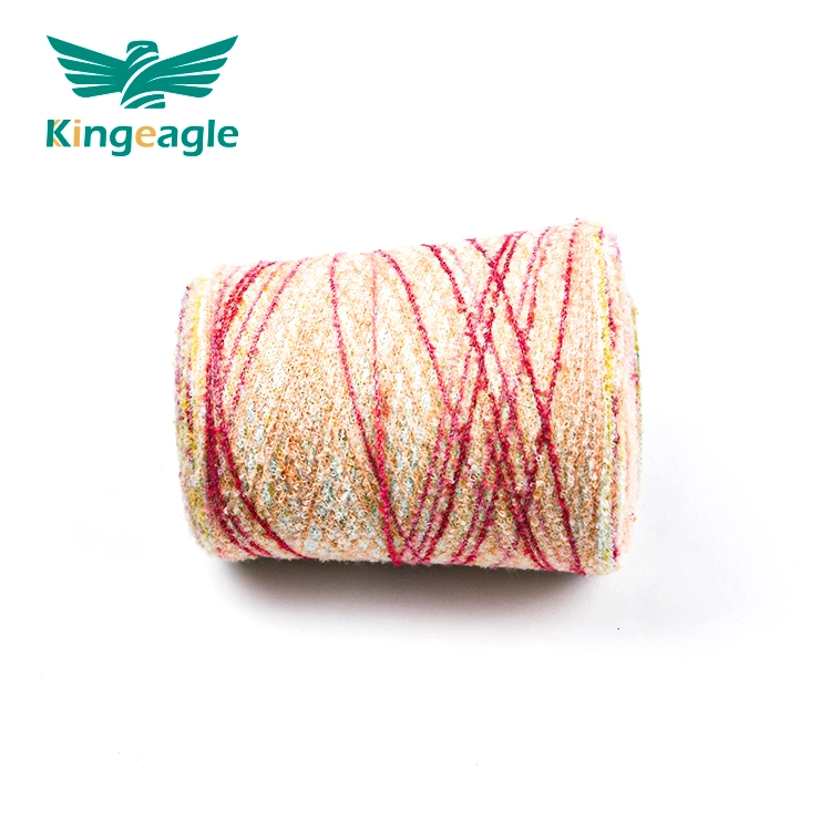 Kingeagle Doux Sensation Acrylique Fantaisie Coloré Boucle Fil à Tricoter Fabricant