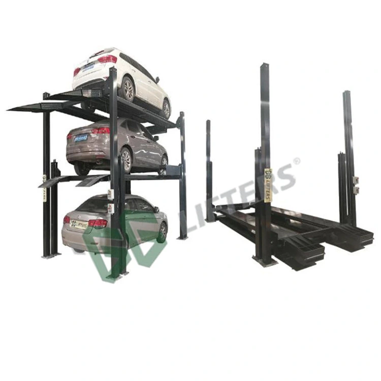 multi storey parking equipment four post car parking lift with CE certification