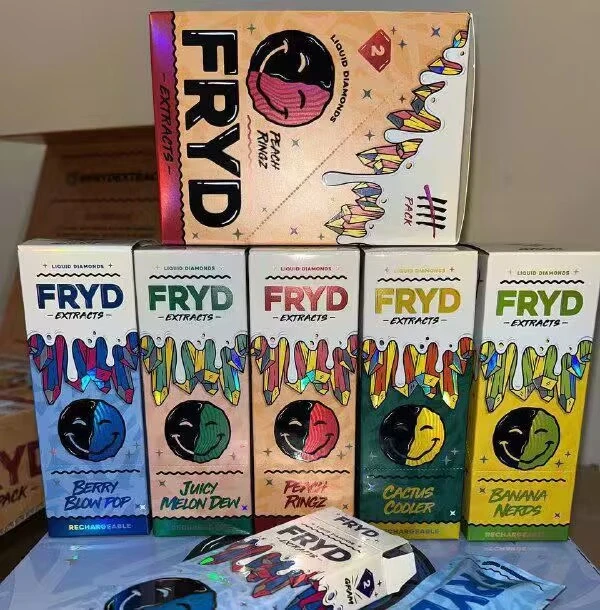 Fryd Extracts Disposable/Chargeable E Cigarettes Vape Pens 2ml Empty Devices 350mAh Rechargeable High quality/High cost performance Vape Pens 10 Flavors Disposable/Chargeables Device with Packaging