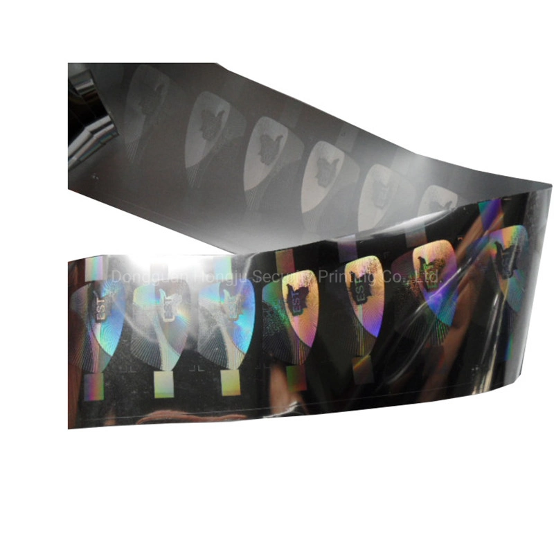 Custom Made Pet 3D Holographic Hot Stamping Transfer Anti-Counterfeiting Laser Foil Strip Label Sticker Hologram