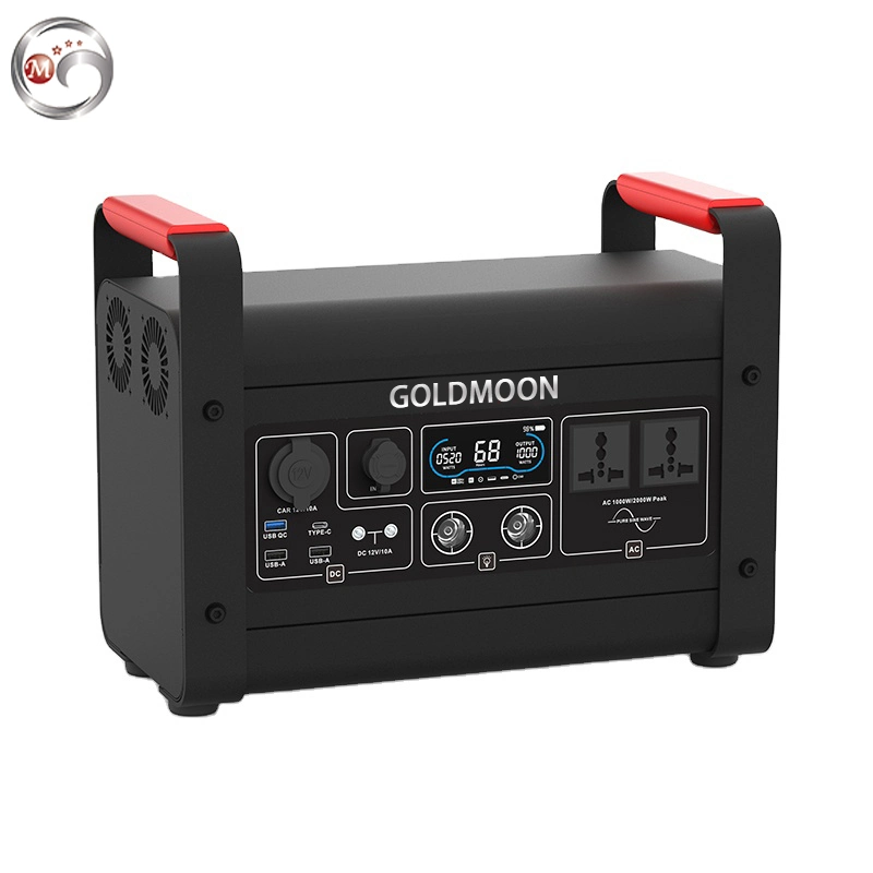 Goldmoon 1500W/1344wh Portable Power Bank Station Solar System for Outdoors