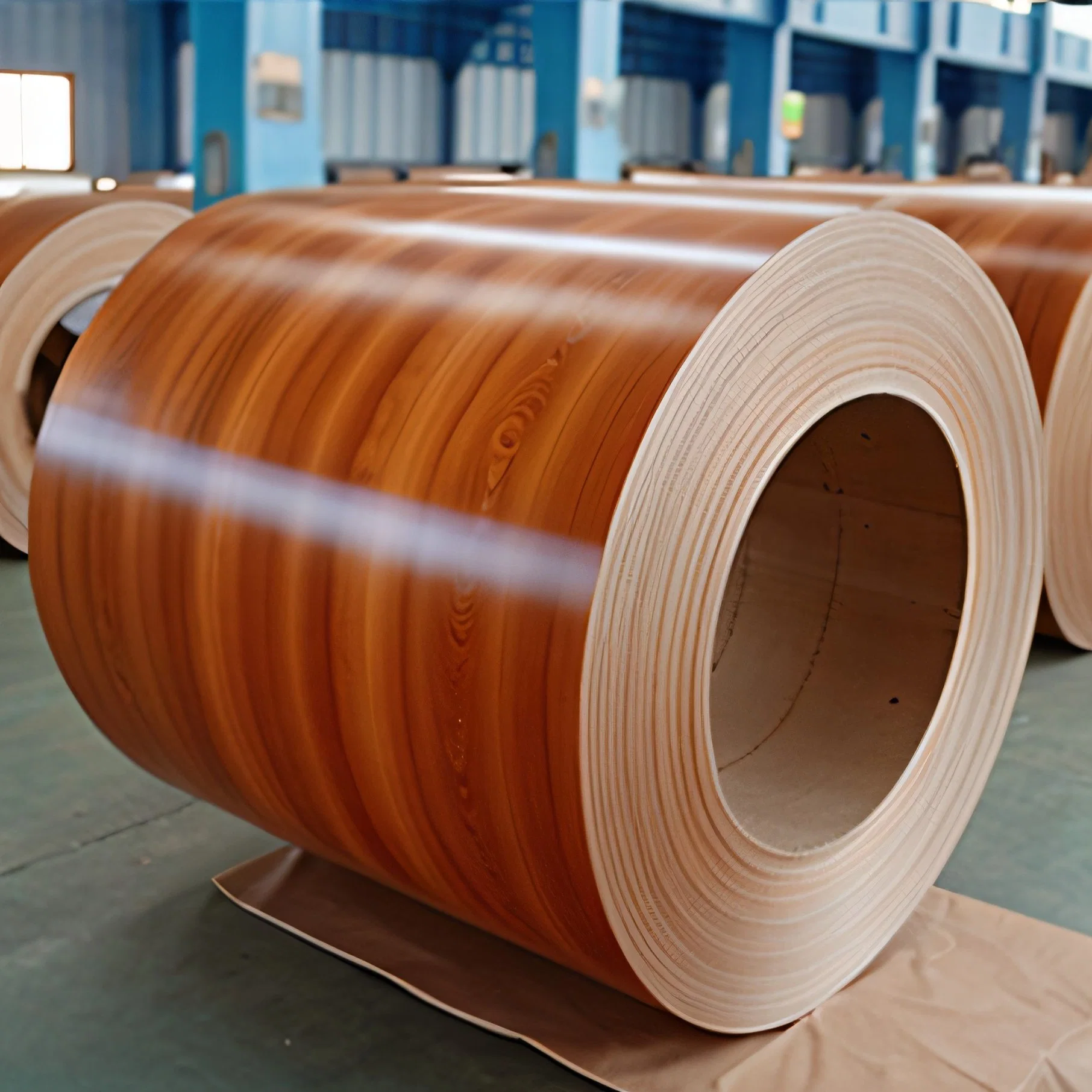 Raw Materials for Steel Doors Cost-Effective Wood Grain Printing Coated Steel Walnut Pearwood 3D Wood Grain