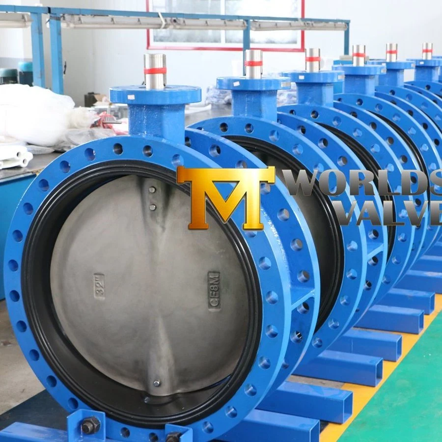 Replaceable Seat/Loose Liner EPDM/NBR Rubber Lined Seal Double Flanged Connection Butterfly Valve for Water From Tianjin Worlds Valve Co., Ltd