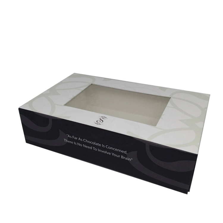 Plastic Window Foldable Packaging Box with C1s Paper Insert