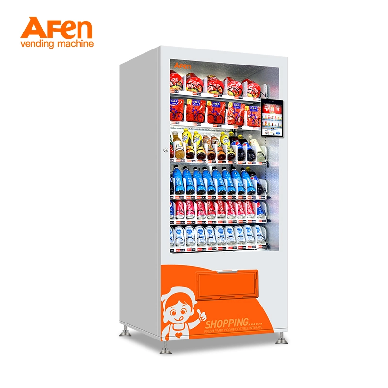 Afen Factory Wholesale/Supplier 3D Face Recognition Payment Vending Machine Small Drinks and Snack Vending Machine in Malaysia