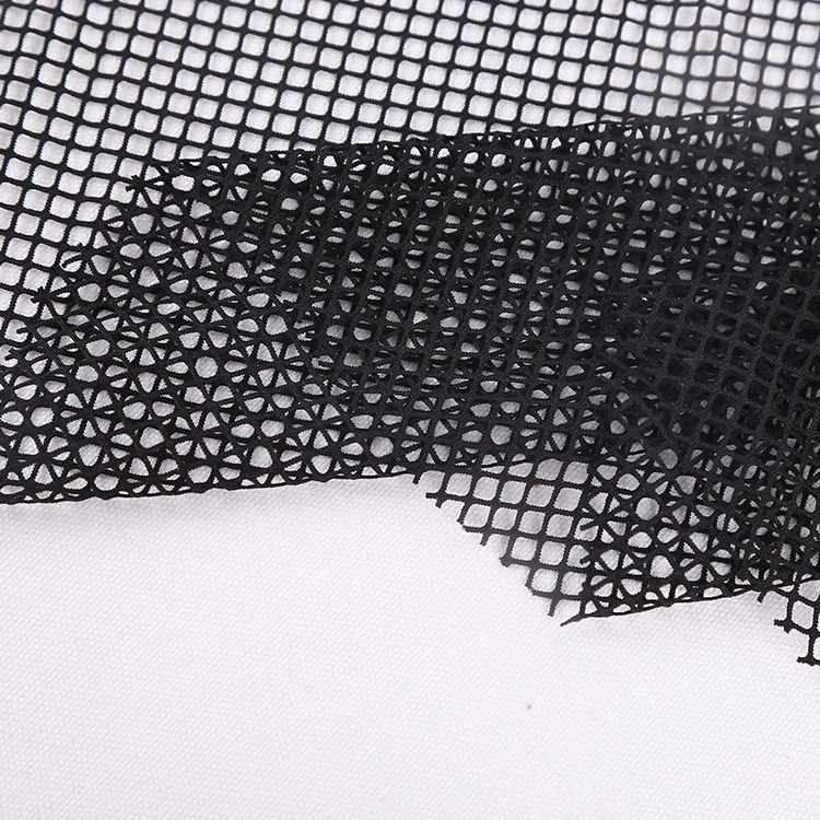 Polyester Ammonia Elastic Dyed Mesh Cloth Fashion Women&prime; S Fabric Prismatic Large Hole Hollowed out Mesh Cloth