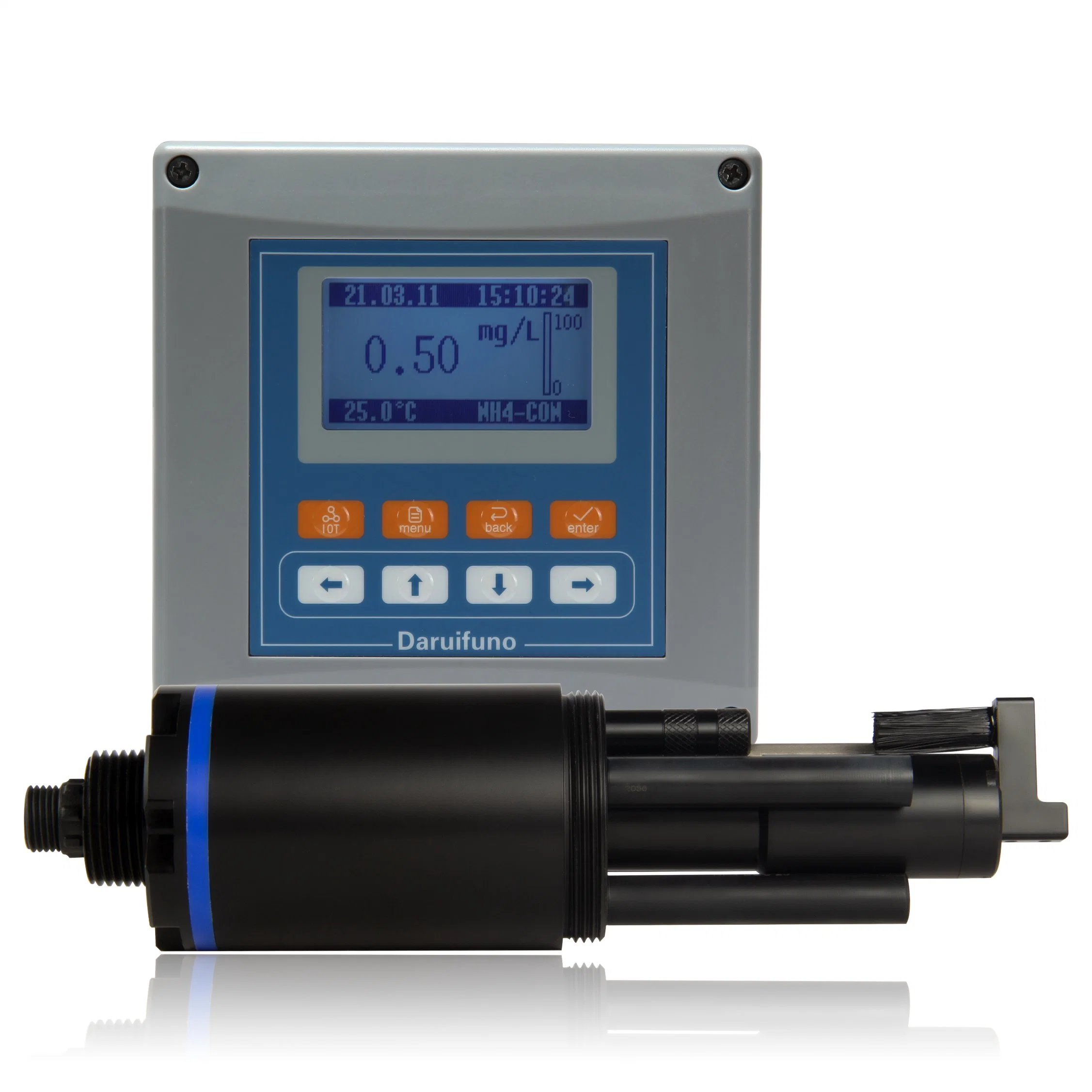 RS485 Online Industrial Nh4 Sensor with Self-Cleaning Brush