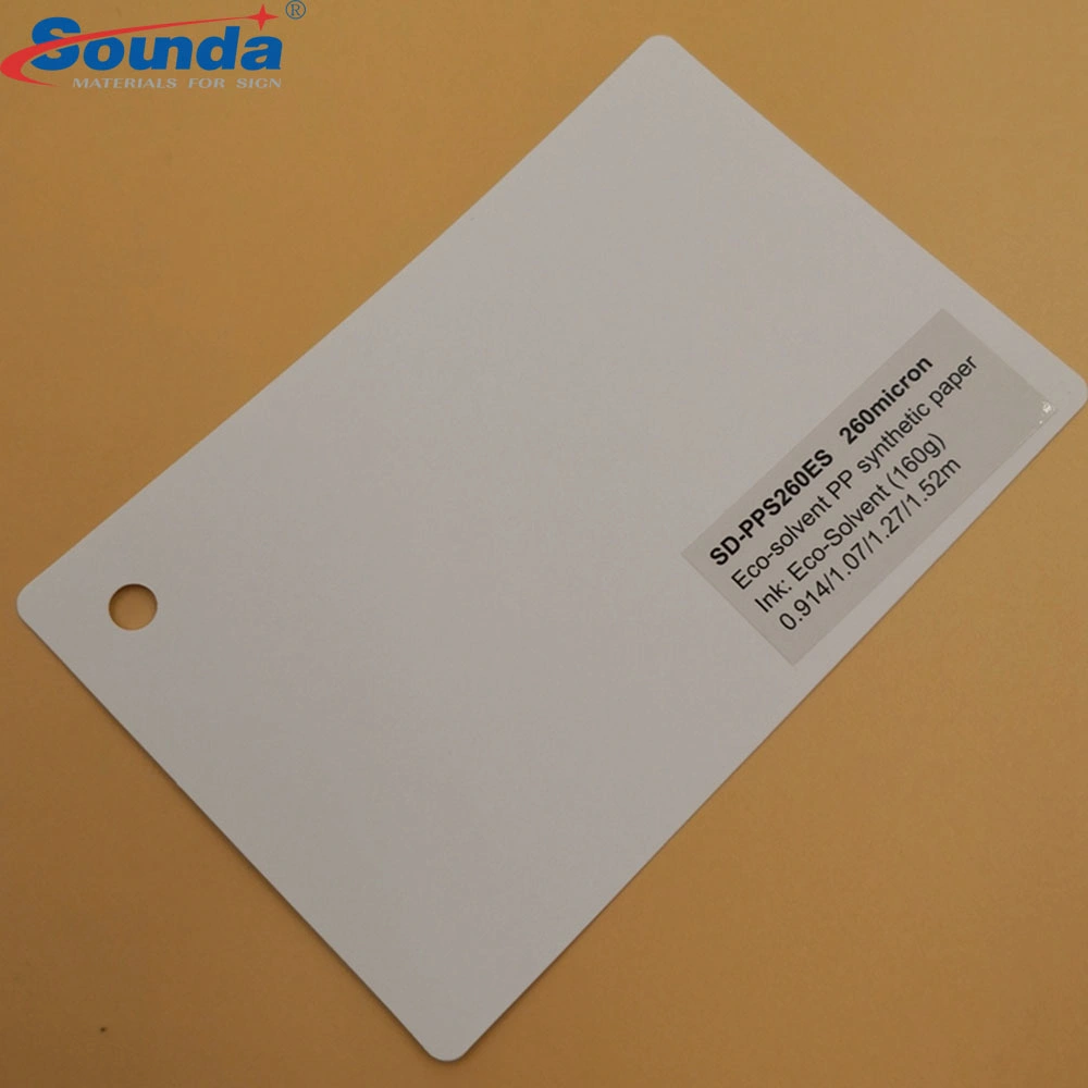 Sounda Glossy Self Adhesive PP Synthetic Paper PP Paper