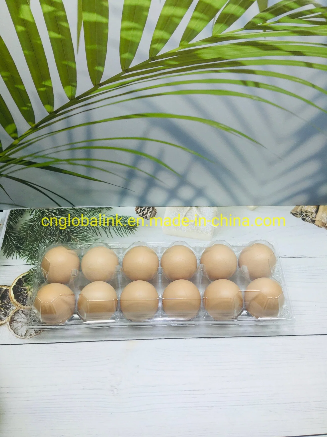 Plastic Chicken Egg Tray Pet Food Grade Plastic Egg Cartons Box 12 Cells