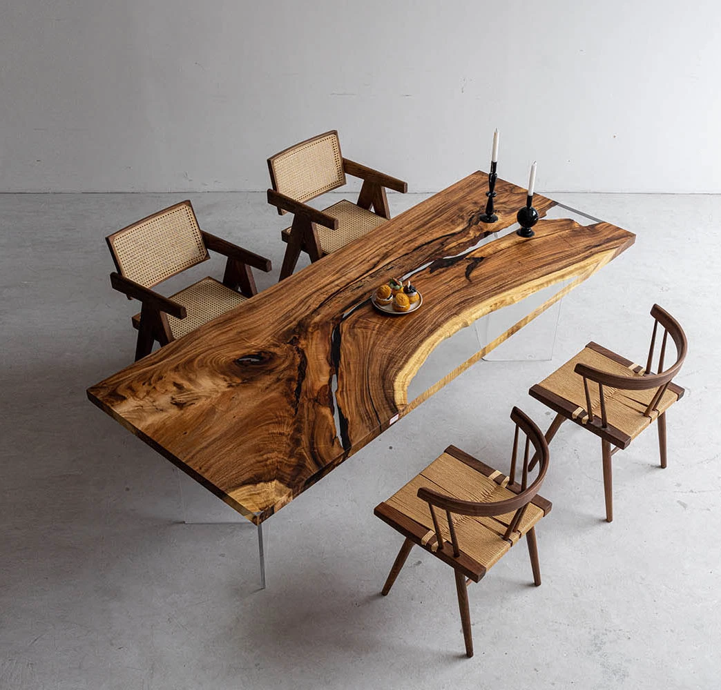 Resin Wood Restaurant Table Set with Wholesale/Supplier Price