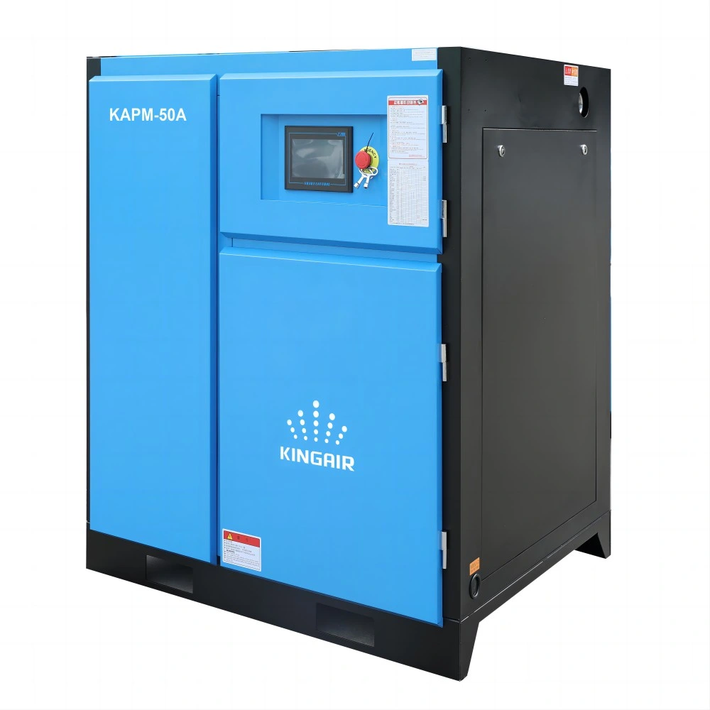 High Efficiency 11kw 8bar Single-Stage Permanent Magnet Variable Frequency Screw Air Compressor