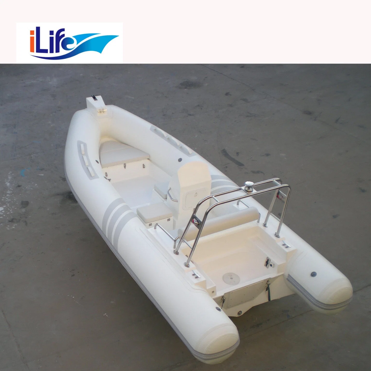 Ilife 1.2 mm PVC Hot Sale 520c Fiberglass Bottom Passenger Boat with Ce