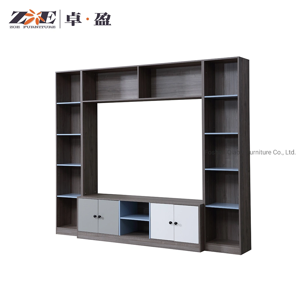 China Modern Design Living Room Furniture Woden Wall Mounted TV Wall Units