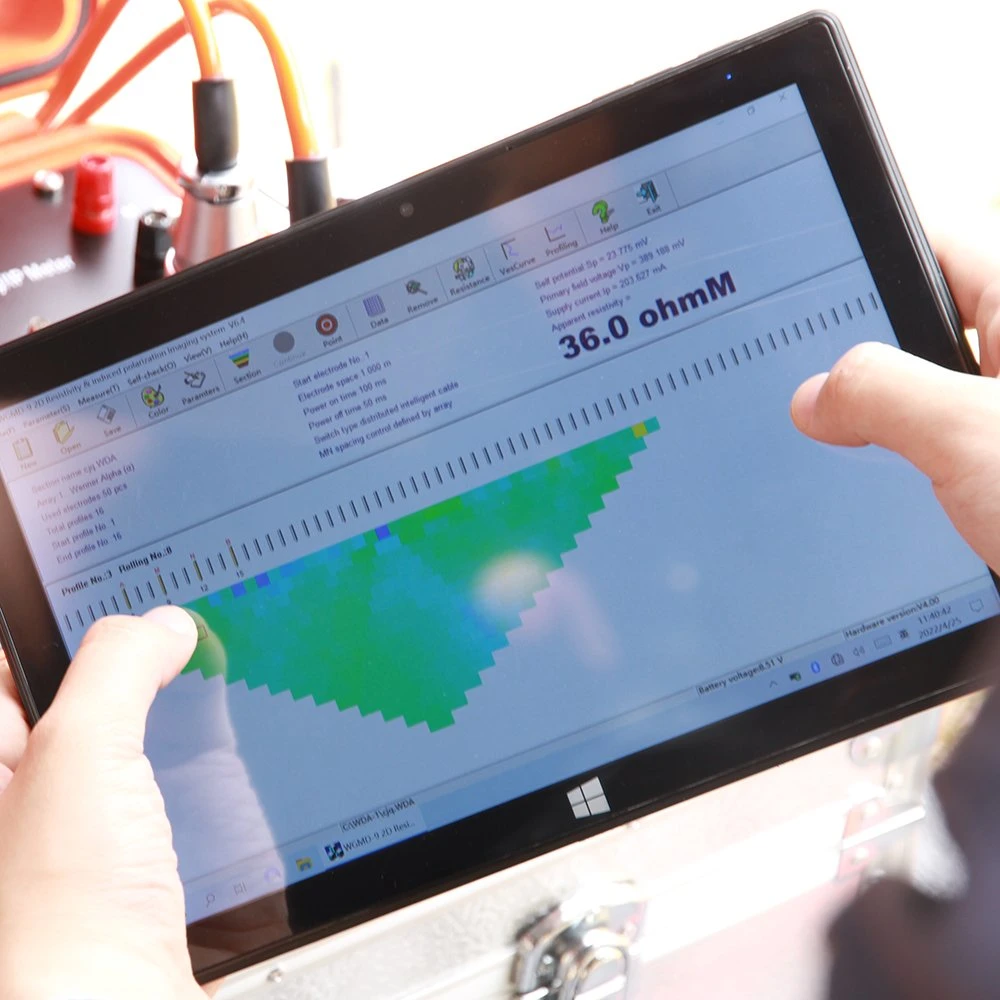 إلكترودات متعددة الإرسال، اكتشاف طوغراف كهربائي مقاومة للكهرباء، كاشفات مياه تحت الأرض