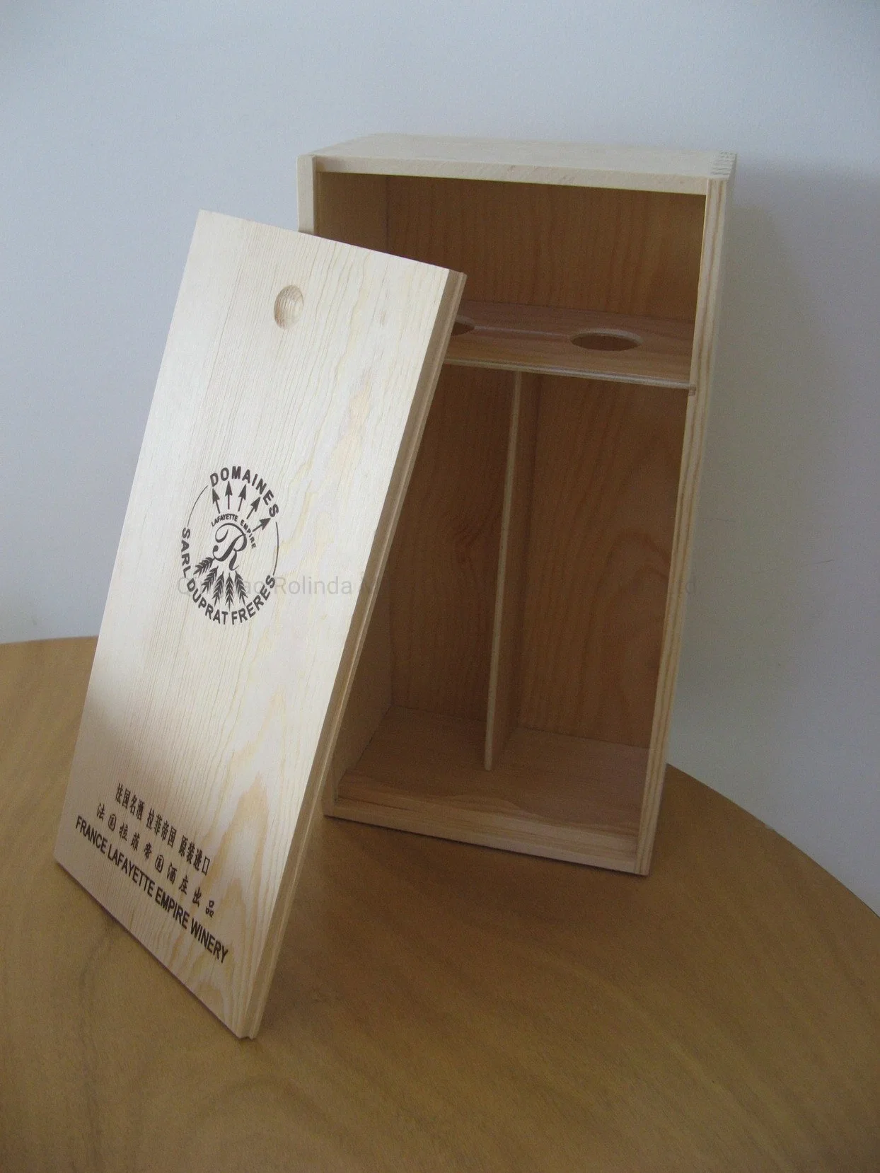 Handmade Promotional High quality/High cost performance Cheap Wooden Wine Box for Sale