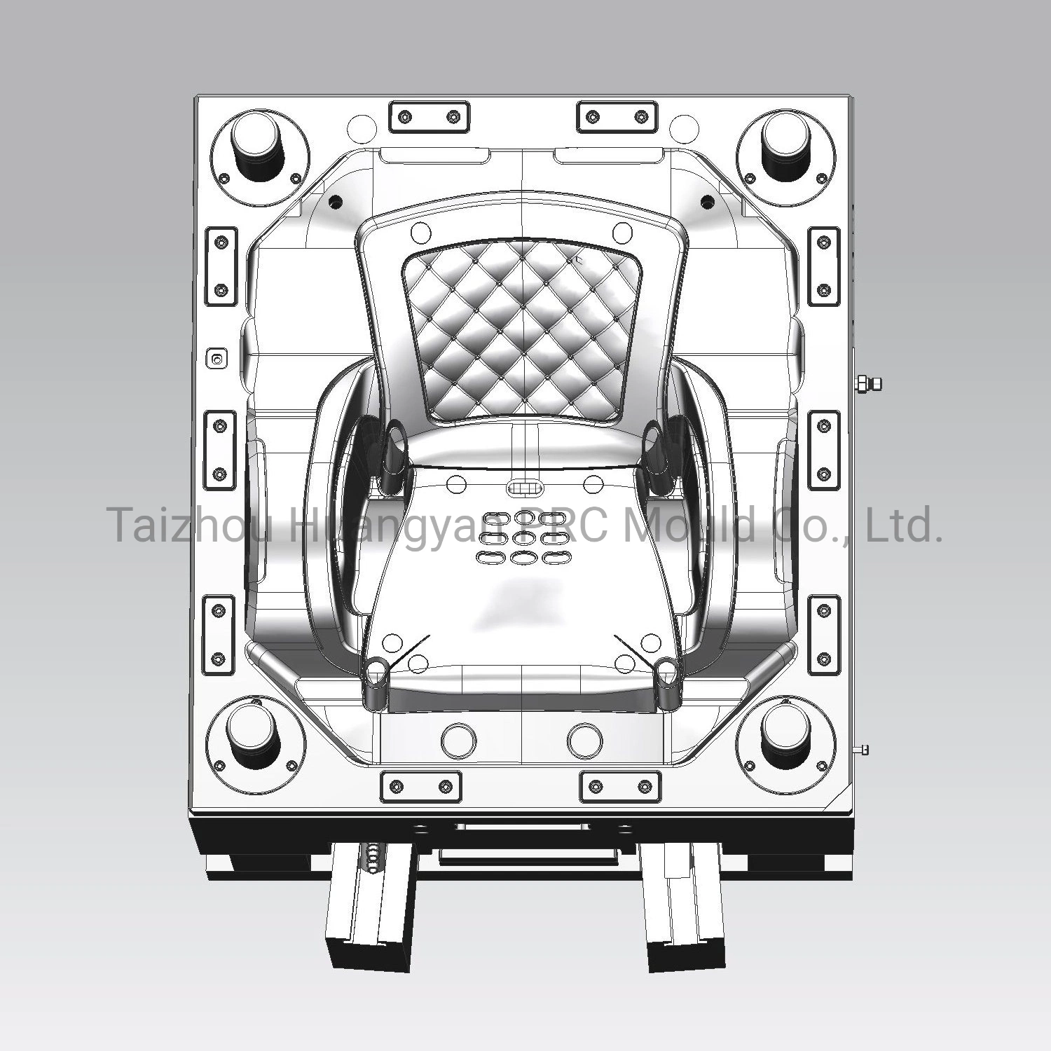 New Design Hot Sell Plastic Injection Furniture Small Baby Kids Children Steel Aluminum Back Insert Changeable Pipe Chair Template Mould