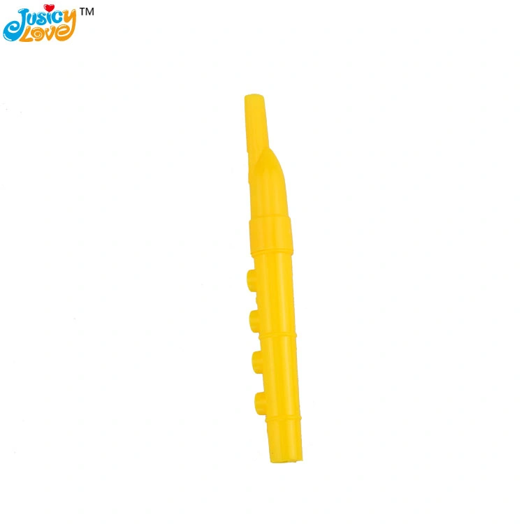 New Product Funny Whistle Musical Flute Toy with Roll Soft Candy and Popping Candy