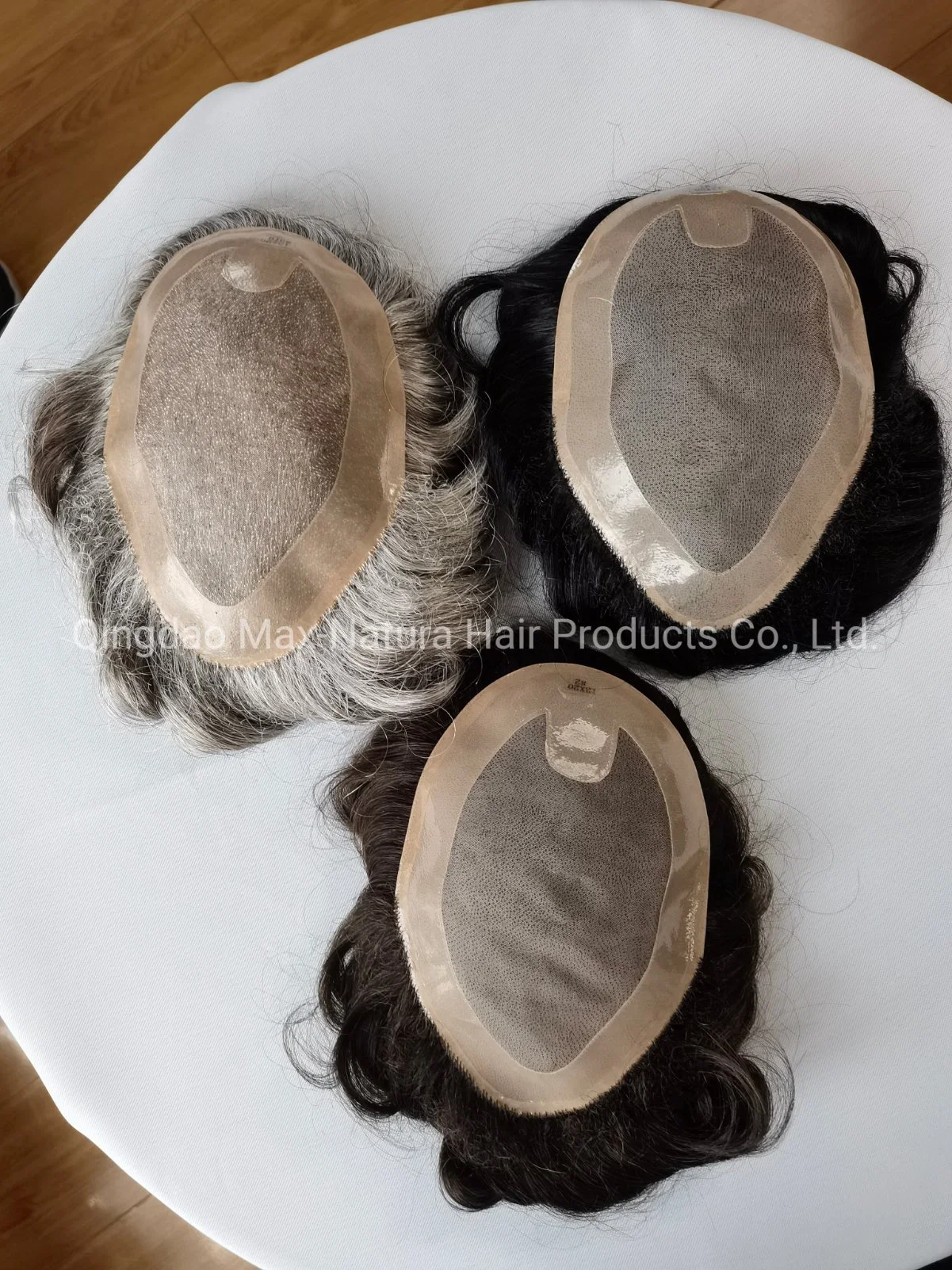 Популярный дизайн Fine-Mono Remy-Human-Hair Toupee с складной подгустой передней части Детские волосы без дервистинг