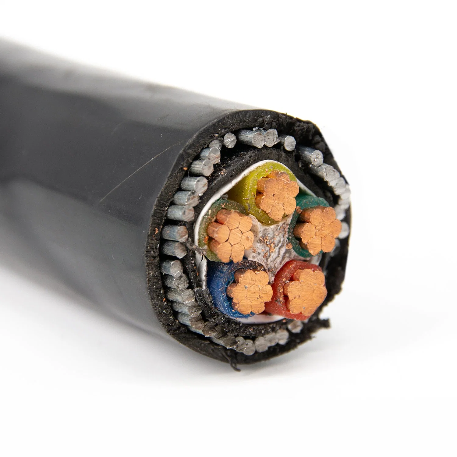 Under 8.7/15kv Five-Core Copper or Aluminum XLPE Insulated Steel Tape Armoured Power Cable