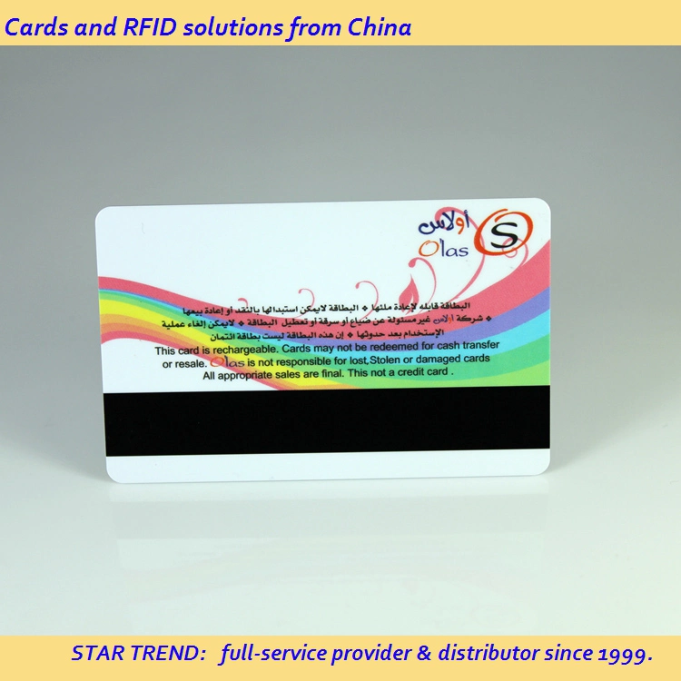 Four Color Cr80 Standard Card with Magnetic Stripe for Hair Salon