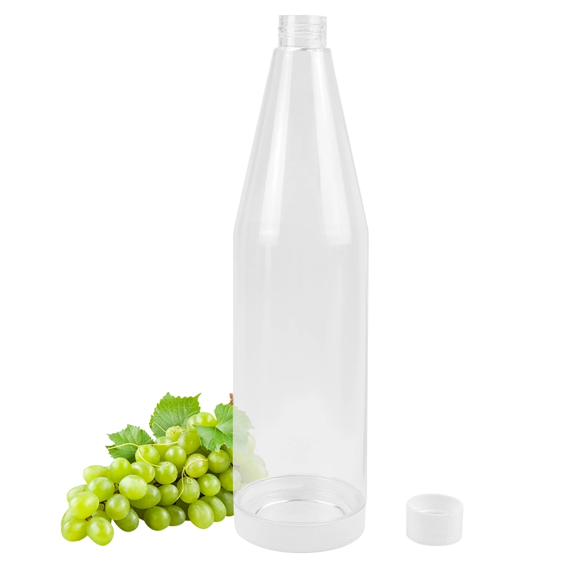 16 Oz 500ml Customized Round Plastic Juice Bottle Transparent Pet Milk Tea Juice Beverage Drink Disposable Bottle with Screw Cap