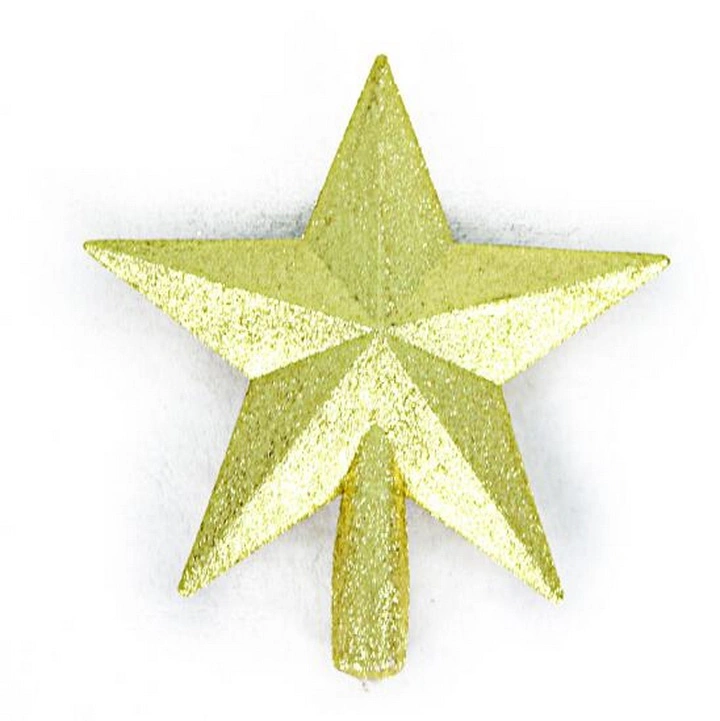 Plastic Powder Christmas Tree Decoration Pendant Accessories Top Star