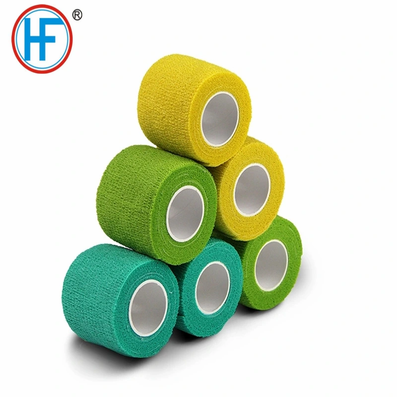 Disposable Bulk Wholesale/Supplier Medical Supply Non Woven Cotton PBT Gauze Easy Tear Self Adhesive Vet Wrap Adhesive Elastic Cohesive Bandage