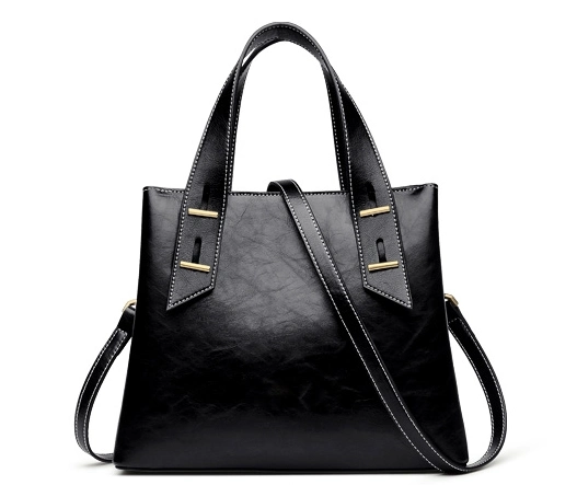High Quality PU Leather Ladies Tote Handbag