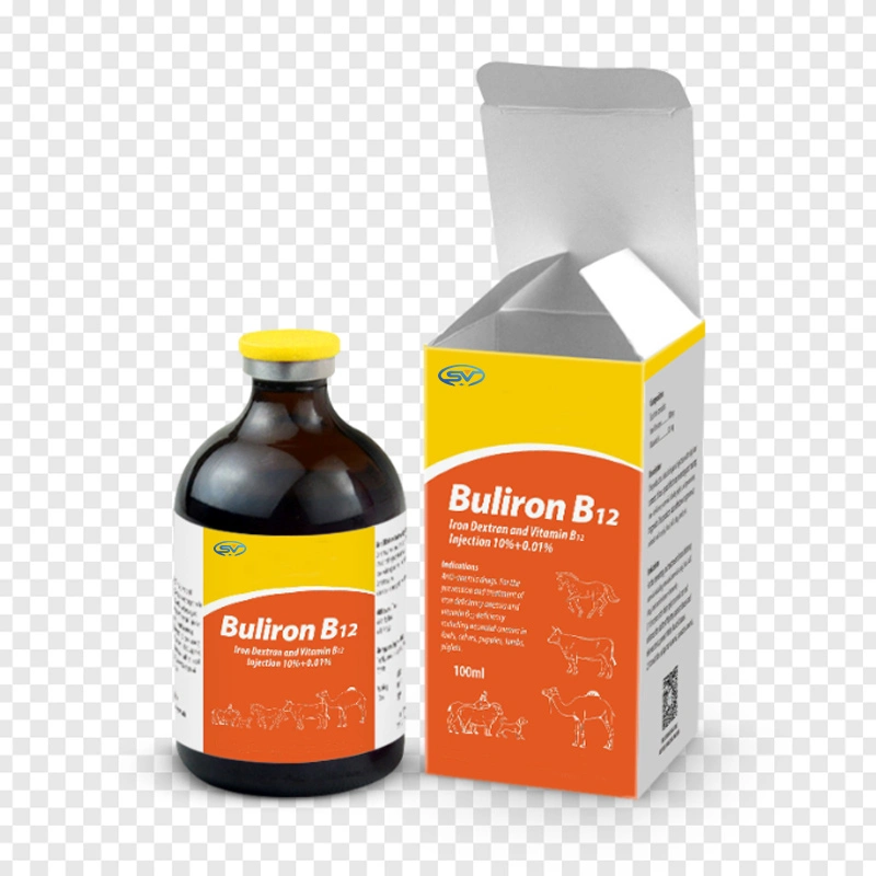 Inyección veterinaria medicamento veterinario Dextran hierro y vitamina B12 inyección