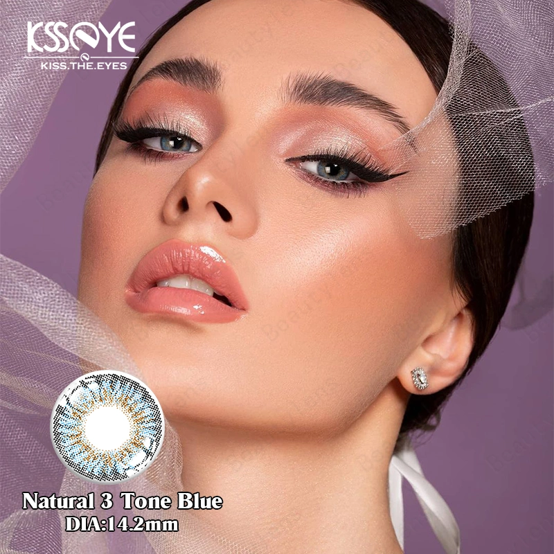 KssEye couleur naturelle utilisation annuelle Contacts lentille prothèse de haute qualité Lentilles de contact pour les yeux