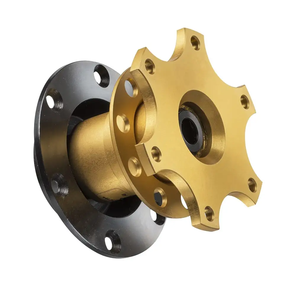 Mecanizado CNC de alta calidad Billet 6061 Dirección de aluminio anodizado Cubo de liberación rápida de la rueda