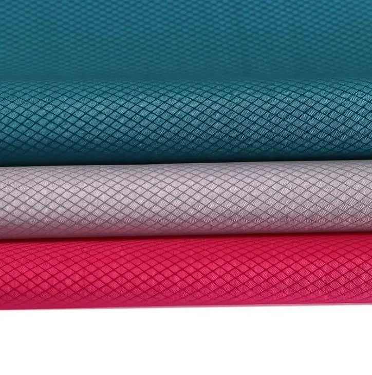 200d 400d PU Coated 100%Polyester Ripstop Diamond Oxford Fabric for Tent