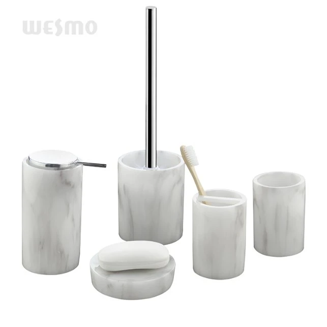 Marble Texture Household Sanitary Ware Products Resin Home Hotel Bathroom Toilet Accessories