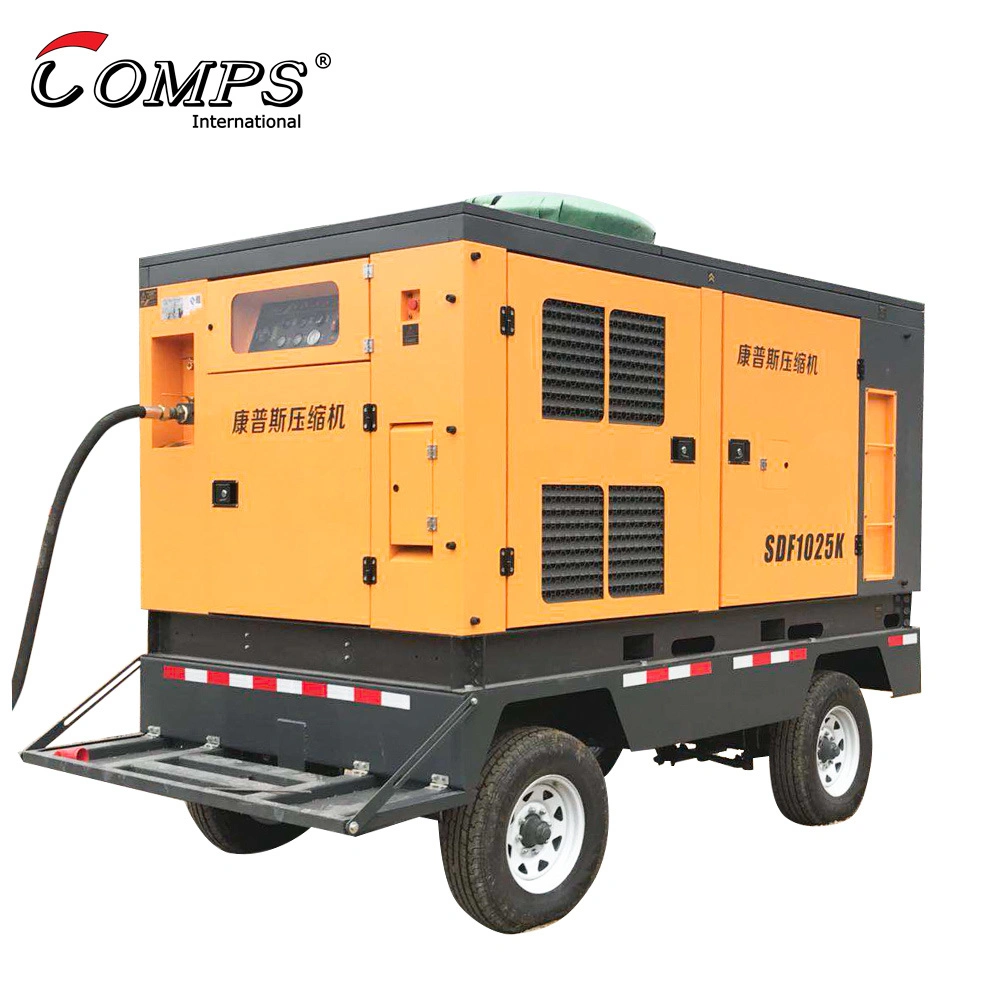 Best Price Industry Used Portable Screw Air Compressor With Tank