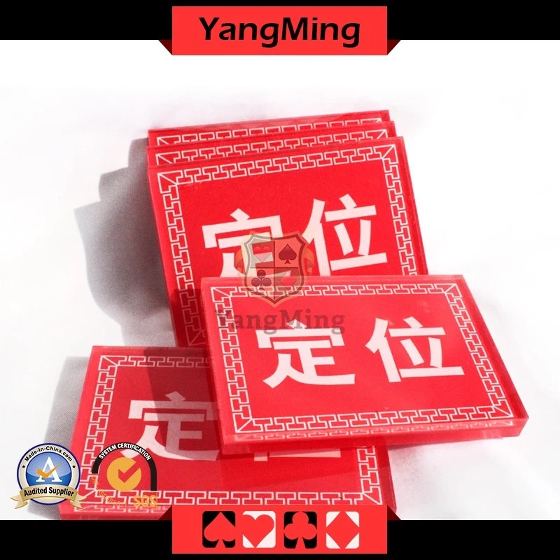 Acrylic Casino Poker Games Dedicated Custom Lace Locate Brand Ym-Le01