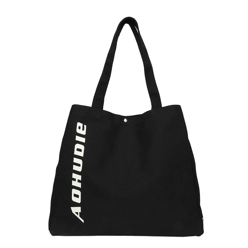 Plain Organic Reusable Customized Logo Tote Shopping Canvas Cotton Bag with Logo